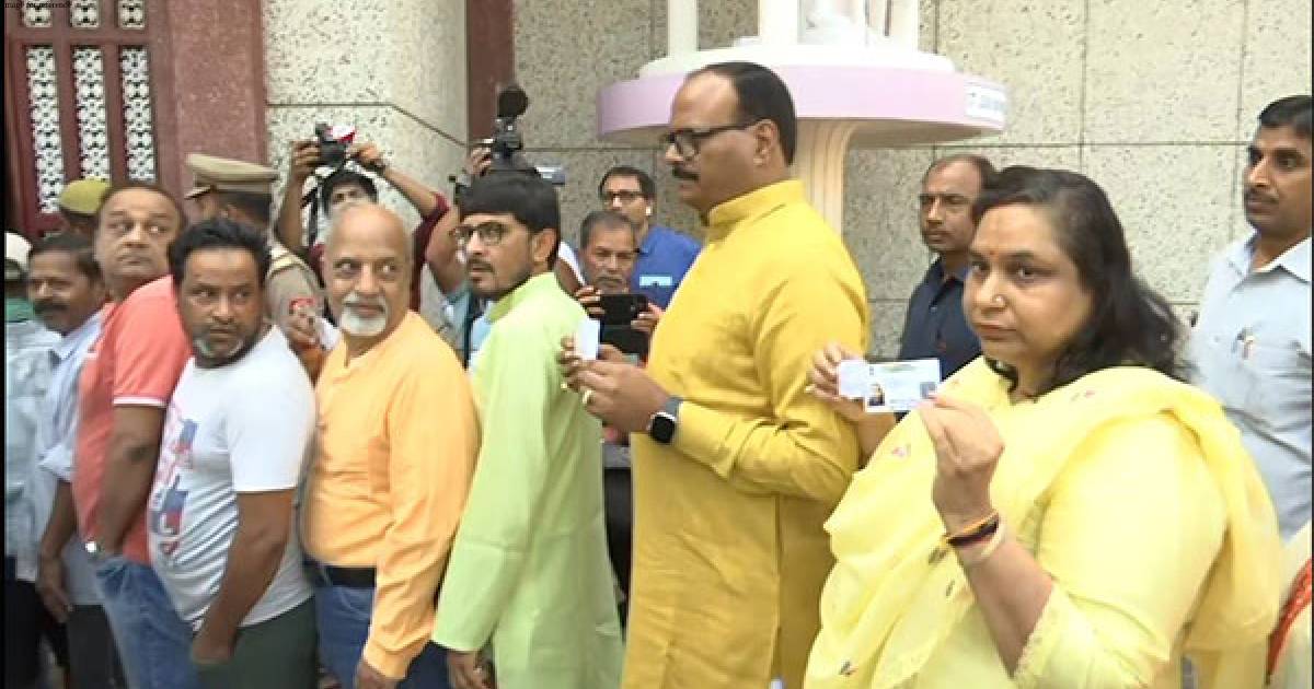 UP urban body elections: Deputy CM Brajesh Pathak casts his vote in Lucknow
